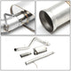 Catback Exhaust w/4 in. OD Muffler Tip <br>09-13 Chevy Silverado GMC Sierra 1500 Standard Cab