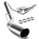 D-Motoring - Cat Back Exhaust System - W/ 4 Diagonal Muffler Tip - Stainless Steel - 07-13 Silverado/Sierra 1500 - 1