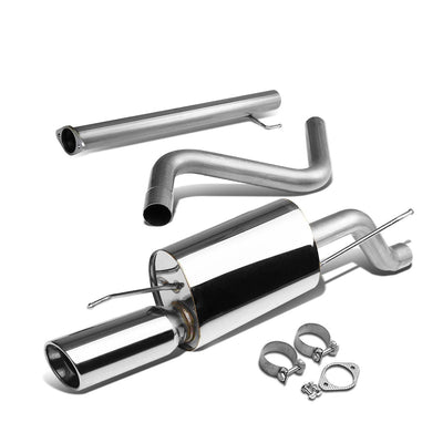 D-Motoring - Cat Back Exhaust System - W/ 4 Rolled Muffler Tip - Stainless Steel - 12-16 Sonic 1.4 Turbo/1.8 - 1