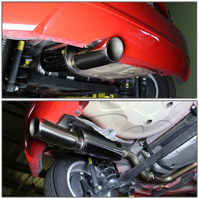 D-Motoring - Cat Back Exhaust System - W/ 4 Rolled Muffler Tip - Stainless Steel - 12-16 Sonic 1.4 Turbo/1.8 - 5