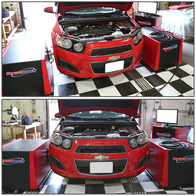 D-Motoring - Cat Back Exhaust System - W/ 4 Rolled Muffler Tip - Stainless Steel - 12-16 Sonic 1.4 Turbo/1.8 - 6