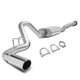 D-Motoring - Cat Back Exhaust System - W/ 4 Rolled Muffler Tip - Stainless Steel - 99-07 Chevy Silverado/Gmc Sierra 1500 - 1