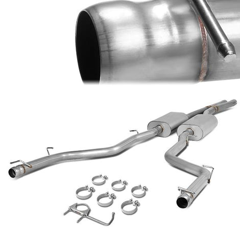 D-Motoring - 15-18 Dodge Challenger 5.7 V8Cat Back Exhaust Systems - 2.5 OD Inlet - 2.5 OD Main Piping - Stainless Steel - 1