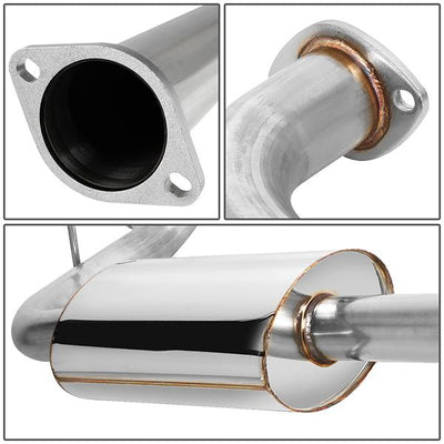 Catback Exhaust w/4.75 in. OD Burnt Muffler Tip <br>00-05 Dodge Neon SOHC Base SE SXT LE R/T ACR LX ES