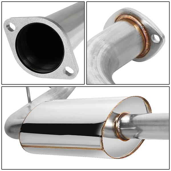 Catback Exhaust w/4.75 in. OD Burnt Muffler Tip <br>00-05 Dodge Neon SOHC Base SE SXT LE R/T ACR LX ES