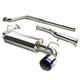 D-Motoring - Cat Back Exhaust System - W/ 4.75 Burnt Muffler Tip - Stainless Steel - 00-05 Dodge Neon SOHC - 1