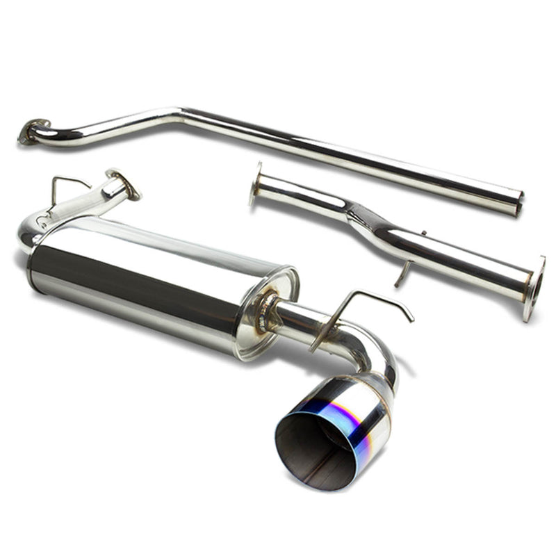 D-Motoring - Cat Back Exhaust System - W/ 4.75 Burnt Muffler Tip - Stainless Steel - 00-05 Dodge Neon SOHC - 1