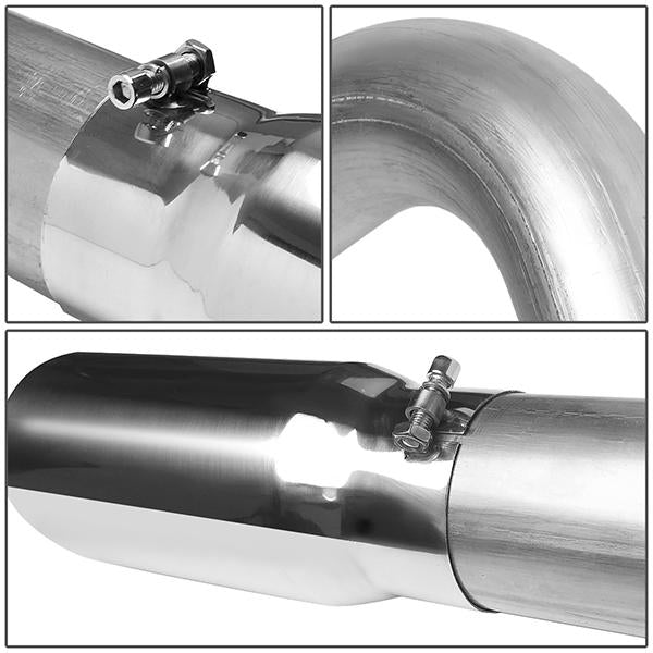 10-12 Dodge Ram 2500 3500 6.7 Turbo Diesel Cat Back Exhaust System - 4Od - W/Muffler Tip - Aluminized Steel - 4
