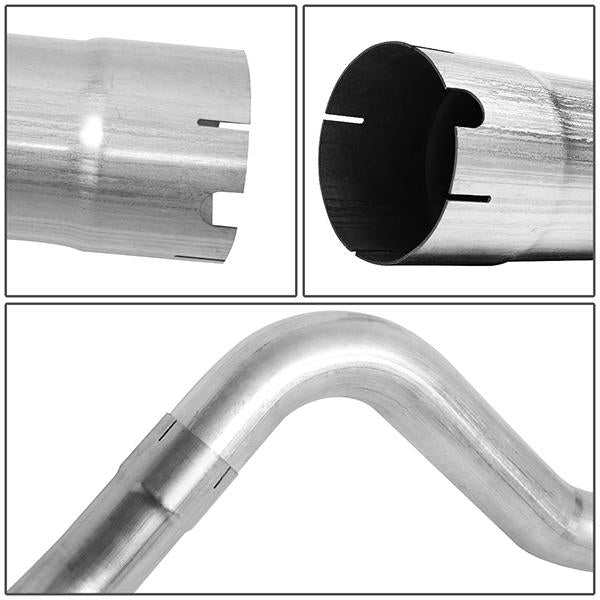 10-12 Dodge Ram 2500 3500 6.7 Turbo Diesel Cat Back Exhaust System - 4Od - W/Muffler Tip - Aluminized Steel - 5