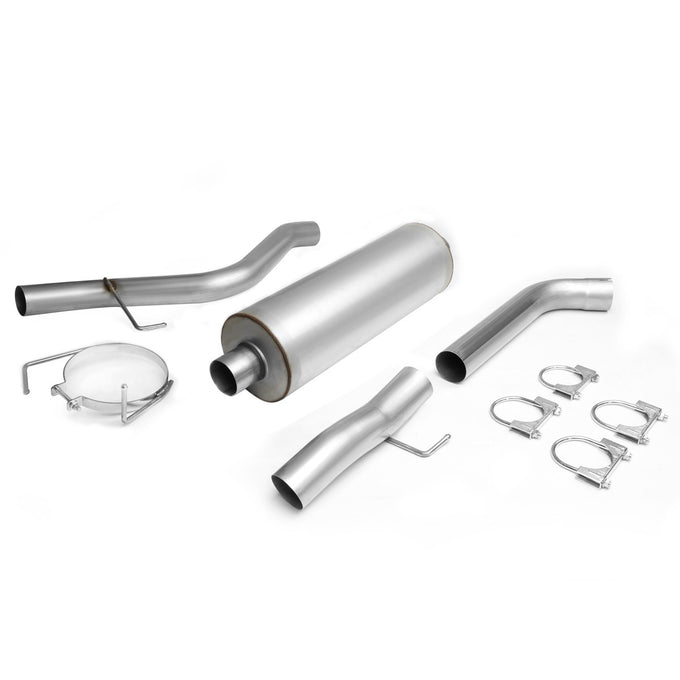D-Motoring - Cat Back Exhaust System - W/ 3 Muffler Tip - Aluminized Steel - 04-05 Dodge Ram 1500 5.7L V8 Quad Cab - 3