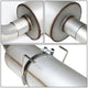 D-Motoring - Cat Back Exhaust System - W/ 3 Muffler Tip - Aluminized Steel - 04-05 Dodge Ram 1500 5.7L V8 Quad Cab - 4