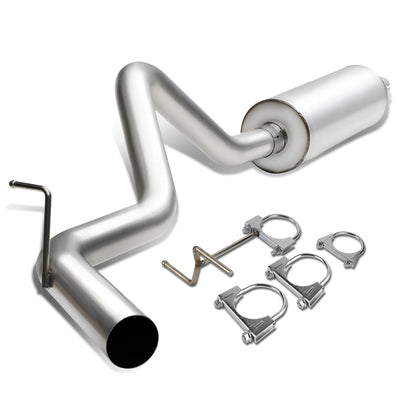 D-Motoring - Cat Back Exhaust System - W/ 3 Muffler Tip - Aluminized Steel - 94-97 Dodge Ram 1500 3.9L / 5.2L / 5.9L - 1