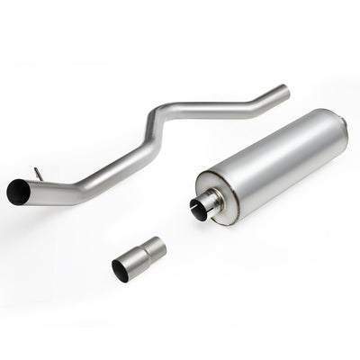 D-Motoring - Cat Back Exhaust System - W/ 3 Muffler Tip - Aluminized Steel - 94-97 Dodge Ram 1500 3.9L / 5.2L / 5.9L - 3