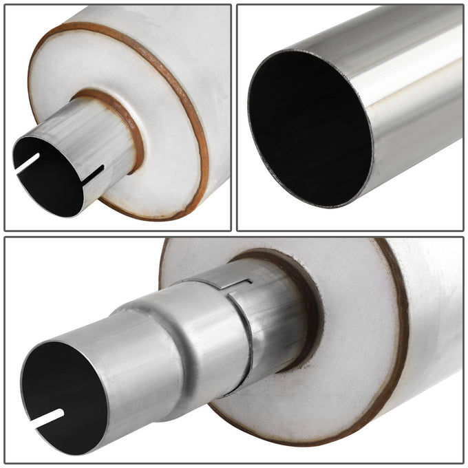 D-Motoring - Cat Back Exhaust System - W/ 3 Muffler Tip - Aluminized Steel - 94-97 Dodge Ram 1500 3.9L / 5.2L / 5.9L - 2