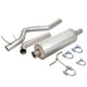 D-Motoring - Cat Back Exhaust System - W/ 3 Muffler Tip - Aluminized Steel - 98-01 Ram Std/Ext 3.9/5.2/5.9 - 3