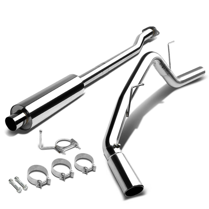 D-Motoring - Cat Back Exhaust System - W/ 3 Muffler Tip - Stainless Steel - 97-03 Ford F-150 - 4