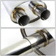 D-Motoring - Cat Back Exhaust System - W/ 3.5 Dual Burnt Muffler Tips - Stainless Steel - Ford F-150 4.6L / 5.4L V8 SuperCab & Super Crew Models - 3