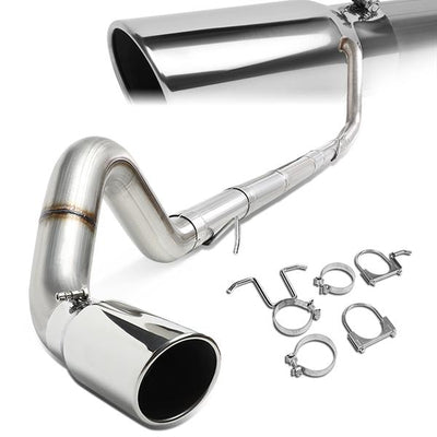 99-03 Ford F250 Super Duty 7.3L Diesel Cat Back Exhaust System - 4 - W/Muffler+Tip - CBE-F250-002-SP - 1