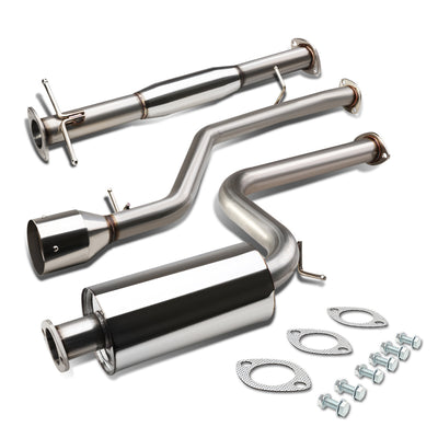D-Motoring - Cat Back Exhaust System - W/ 4.5 Muffler Tip - Stainless Steel - 00-04 Ford Focus ZX3 / ZX5 - 1