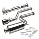 D-Motoring - Cat Back Exhaust System - W/ 4.5 Muffler Tip - Stainless Steel - 00-04 Ford Focus ZX3 / ZX5 - 1