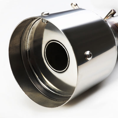 D-Motoring - Cat Back Exhaust System - W/ 4.5 Muffler Tip - Stainless Steel - 00-04 Ford Focus ZX3 / ZX5 - 2