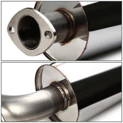 D-Motoring - Cat Back Exhaust System - W/ 4.5 Muffler Tip - Stainless Steel - 00-04 Ford Focus ZX3 / ZX5 - 3