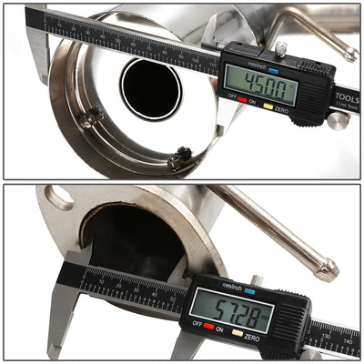D-Motoring - Cat Back Exhaust System - W/ 4.5 Muffler Tip - Stainless Steel - 00-04 Ford Focus ZX3 / ZX5 - 5