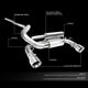 D-Motoring - 16-18 Ford Focus RS Cat Back Exhaust System - 3 - Muffler Tip - Stainless Steel - 2