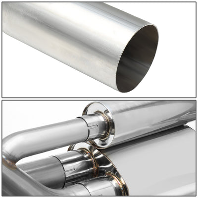 D-Motoring - 16-18 Ford Focus RS Cat Back Exhaust System - 3 - Muffler Tip - Stainless Steel - 4