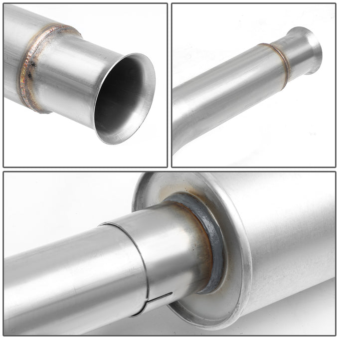 D-Motoring - 16-18 Ford Focus RS Cat Back Exhaust System - 3 - Muffler Tip - Stainless Steel - 5