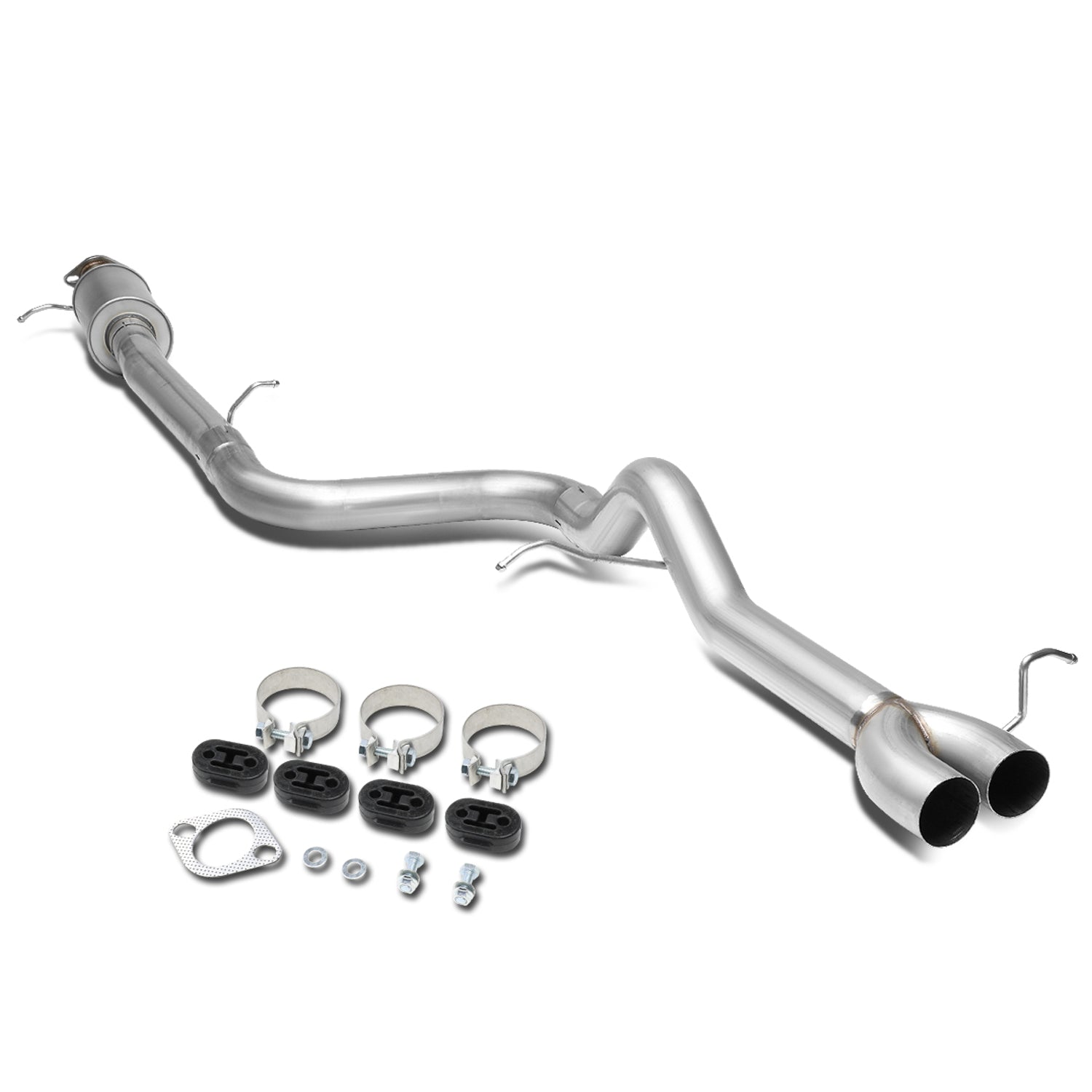 D-Motoring - 14-18 Ford Fiesta ST 1.6L Turbo Cat Back Exhaust System - 3 - Muffler Tip - 1
