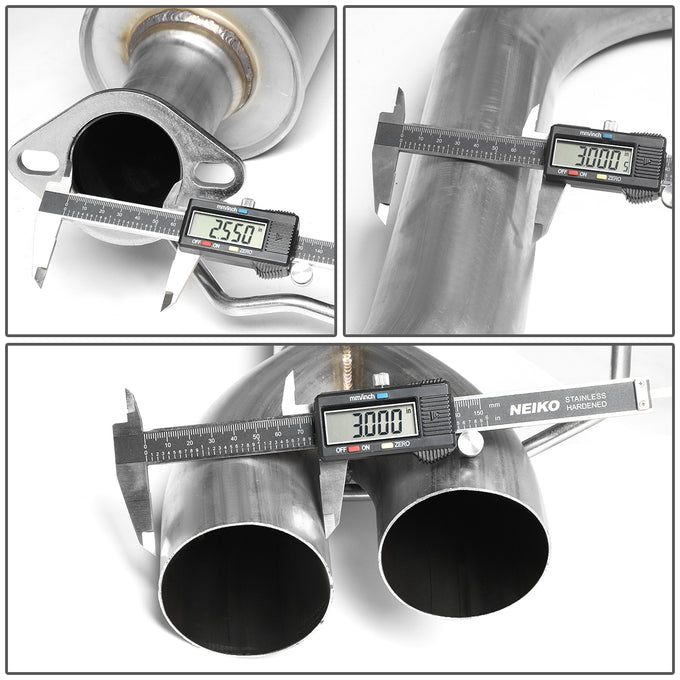 D-Motoring - 14-18 Ford Fiesta ST 1.6L Turbo Cat Back Exhaust System - 3 - Muffler Tip - 5