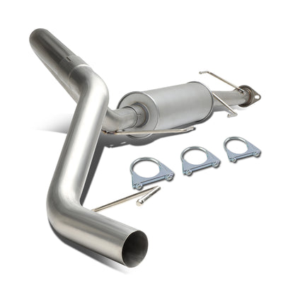 D-Motoring - Cat Back Exhaust System - W/ 2.5 Muffler Tip - Stainless Steel - 07-14 Toyota FJ Cruiser - 1