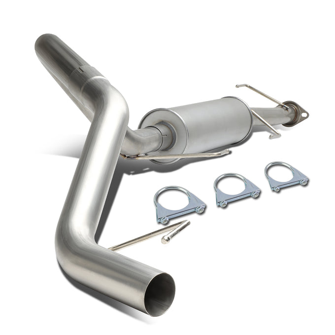 D-Motoring - Cat Back Exhaust System - W/ 2.5 Muffler Tip - Stainless Steel - 07-14 Toyota FJ Cruiser - 1