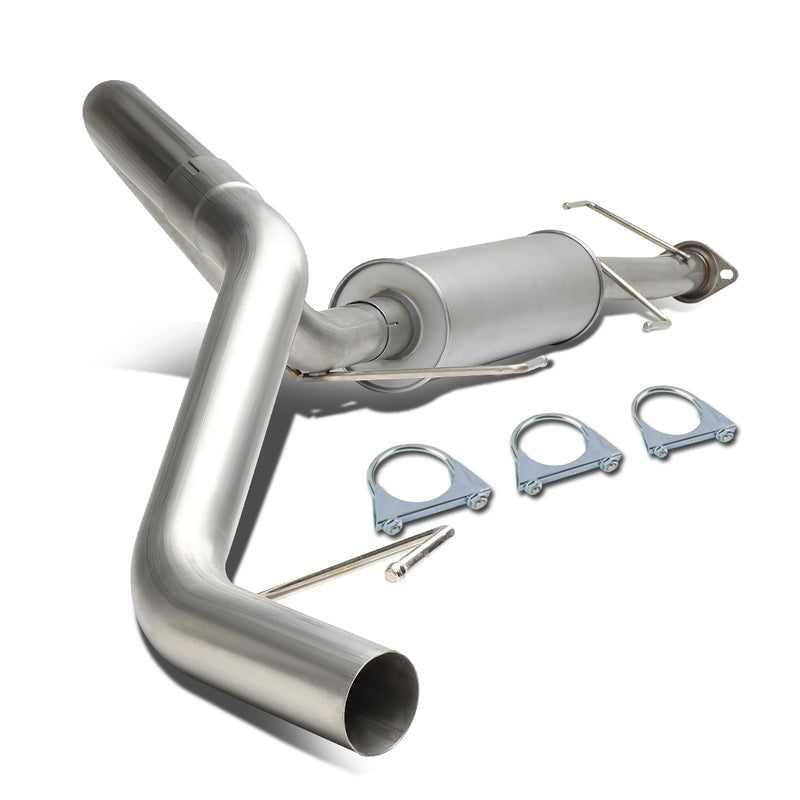 D-Motoring - Cat Back Exhaust System - W/ 2.5 Muffler Tip - Stainless Steel - 07-14 Toyota FJ Cruiser - 1