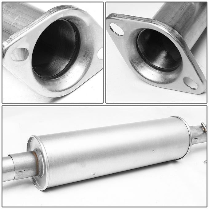 D-Motoring - Cat Back Exhaust System - W/ 2.5 Muffler Tip - Stainless Steel - 07-14 Toyota FJ Cruiser - 2
