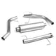 D-Motoring - Cat Back Exhaust System - W/ 2.5 Muffler Tip - Stainless Steel - 07-14 Toyota FJ Cruiser - 4