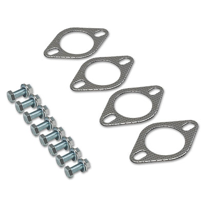D-Motoring - Cat Back Exhaust System - W/ 4 Dual Diagonal Muffler Tips - Stainless Steel - 11-14 Ford Mustang V6 - 5
