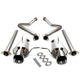 D-Motoring - Cat Back Exhaust System - W/ 4 Diagonal Muffler Tip - Stainless Steel - 11-14 Ford Mustang V6 - 1