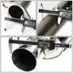 D-Motoring - Cat Back Exhaust System - W/ 4 Diagonal Muffler Tip - Stainless Steel - 11-14 Ford Mustang V6 - 5