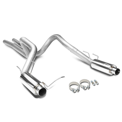 D-Motoring - 11-14 Ford Mustang 5.0L Cat Back Exhaust System - 3 - Muffler Tip - Dual - 1
