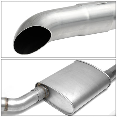 D-Motoring - 87-93 Ford Mustang 5.0L V8 Cat Back Exhaust System - 2.5 - Dual - Stainless Steel - 3