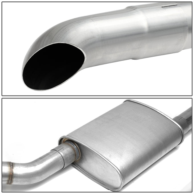 D-Motoring - 87-93 Ford Mustang 5.0L V8 Cat Back Exhaust System - 2.5 - Dual - Stainless Steel - 3