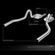 D-Motoring - 94-95 Ford Mustang 5.0L V8 Cat Back Exhaust System - 2.5 - Dual - Stainless Steel - 2