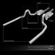 D-Motoring - 96-97 Ford Mustang 4.6L V8 Cat Back Exhaust System - 2.5 - Dual - Stainless Steel - 2