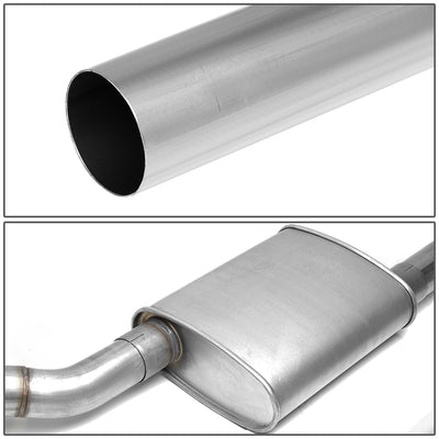 D-Motoring - 96-97 Ford Mustang 4.6L V8 Cat Back Exhaust System - 2.5 - Dual - Stainless Steel - 3