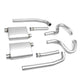 D-Motoring - 96-97 Ford Mustang 4.6L V8 Cat Back Exhaust System - 2.5 - Dual - Stainless Steel - 5