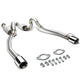 D-Motoring - Cat Back Exhaust System - W/ 4 Diagonal Muffler Tip - Stainless Steel - 96-04 Ford Mustang GT V8 - 1