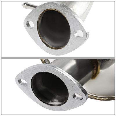 D-Motoring - Cat Back Exhaust System - W/ 4 Diagonal Muffler Tip - Stainless Steel - 96-04 Ford Mustang GT V8 - 3
