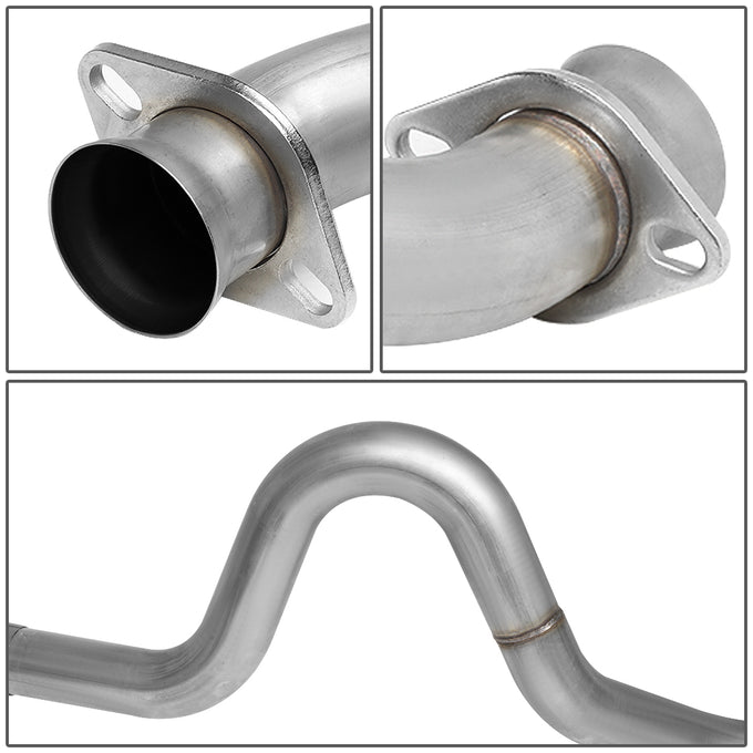D-Motoring - 99-04 Ford Mustang 3.8L 3.9L V6 Cat Back Exhaust System - 2.5 - Dual - Stainless Steel - 4